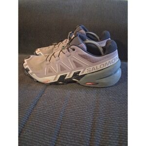 Salomon Shoes Womens 10 Speedcross 6 GTX Hiking Sneakers Purple Lace Up 417436